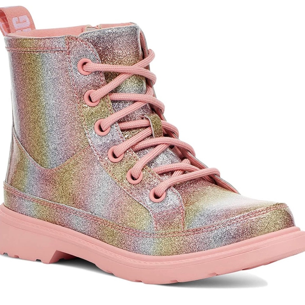 UGG Robley Glitter Boot in Metallic Rainbow